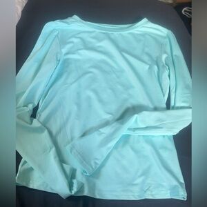 Light Blue Long Sleeve Women's Top